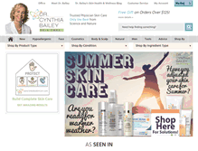 Tablet Screenshot of drbaileyskincare.com